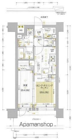 プレサンス ロジェ 御器所駅前(1LDK/7階)の間取り写真