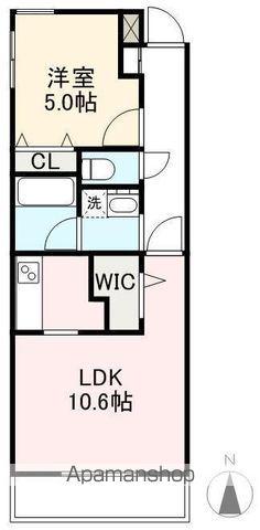 プロスペール・アン(1LDK/2階)の間取り写真