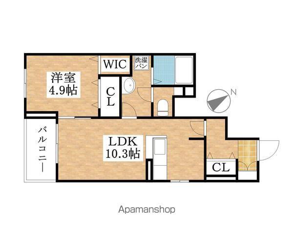 エクセランⅥ(1LDK/1階)の間取り写真