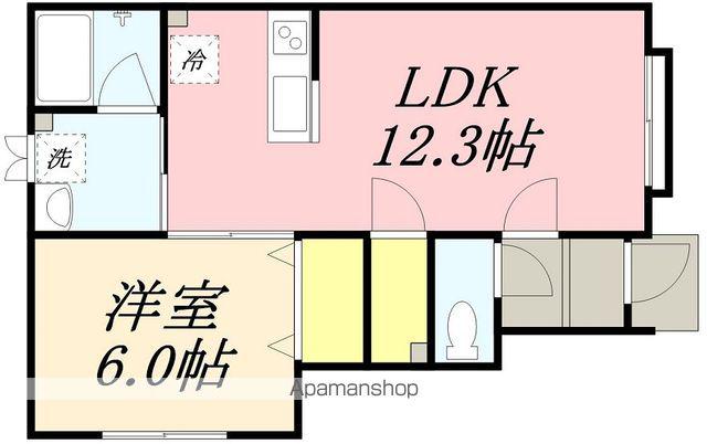 ブランコート (1LDK/1階)の間取り写真