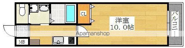 シスイル我孫子(1K/5階)の間取り写真