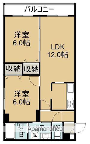 ソシアルマンション・リードⅠ(2LDK/4階)の間取り写真