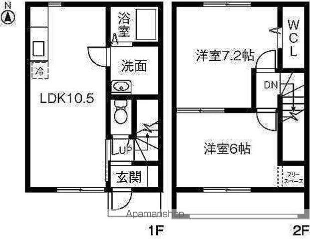 ファミール(2LDK)の間取り写真