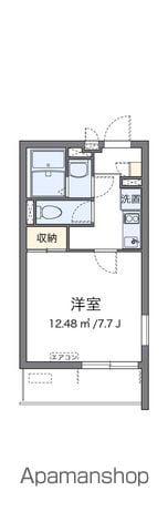 クレイノジクサー(1K/1階)の間取り写真