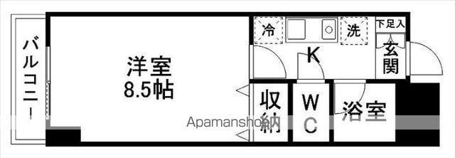 伊藤ビル(1K/4階)の間取り写真