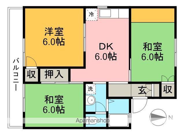 セジュール広見(3DK/2階)の間取り写真