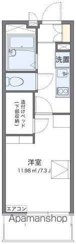 レオパレスワッフル(1K/2階)の間取り写真