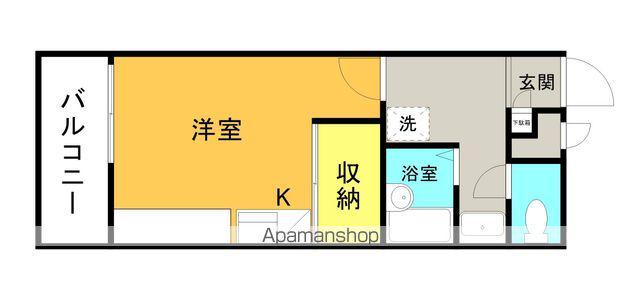 レオパレス丸ノ口(1K/3階)の間取り写真