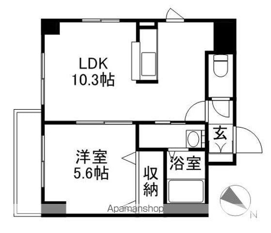 セーヌラヴィ(1LDK/1階)の間取り写真