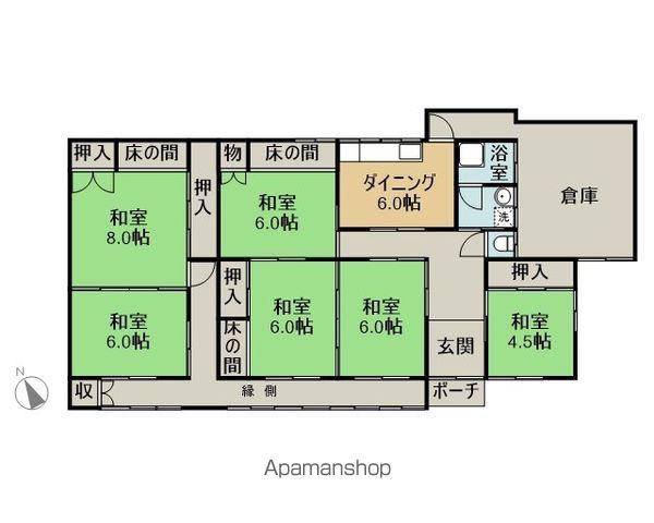 中央本線 瑞浪駅 バス乗車時間:28分 陶東町バス停で下車 徒歩3分 1階建 築55年(6DK)の間取り写真