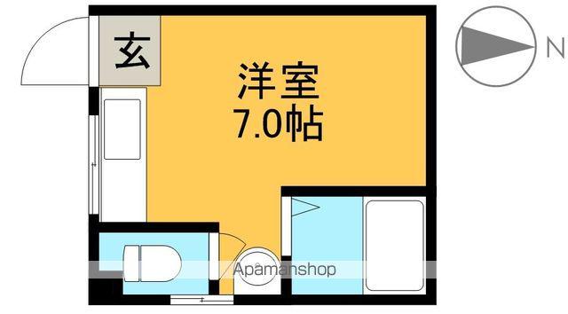 SERENO IWASAKI(ワンルーム/2階)の間取り写真