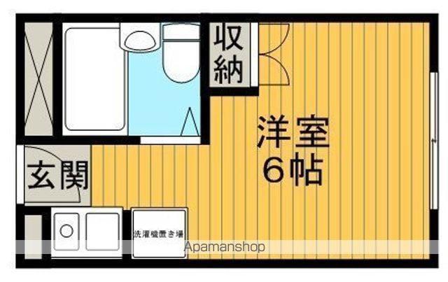 ハイツ蛍池A棟(ワンルーム/1階)の間取り写真