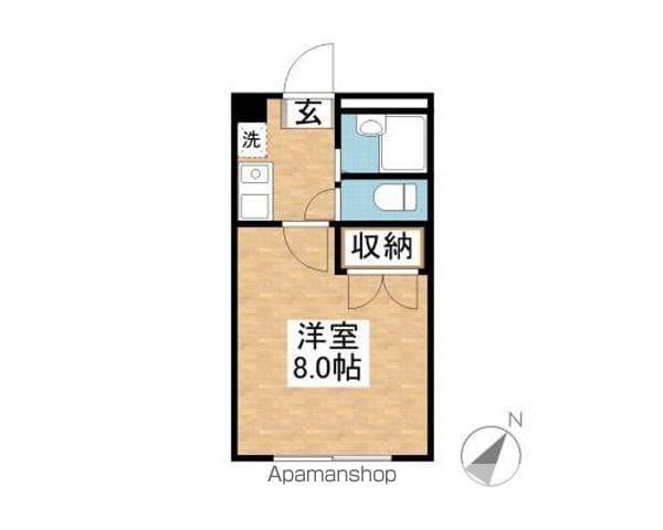 パストラル和(1K/1階)の間取り写真