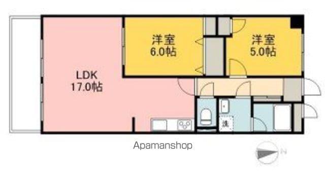 Sキャメリア(2LDK/6階)の間取り写真