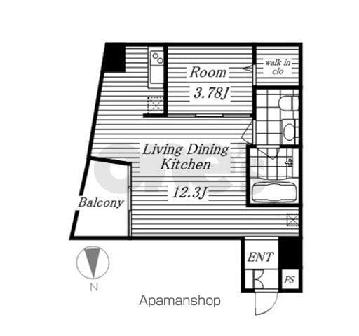 シャトー&ホテル名駅南2ND(1LDK/5階)の間取り写真