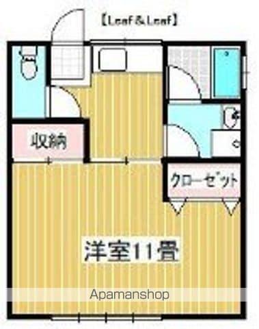 リーフ&リーフB棟(1K/1階)の間取り写真