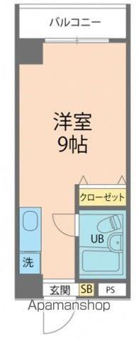 第2藤ビル(ワンルーム/3階)の間取り写真