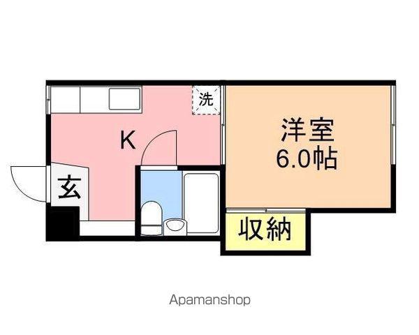 コーポノア(1K/2階)の間取り写真