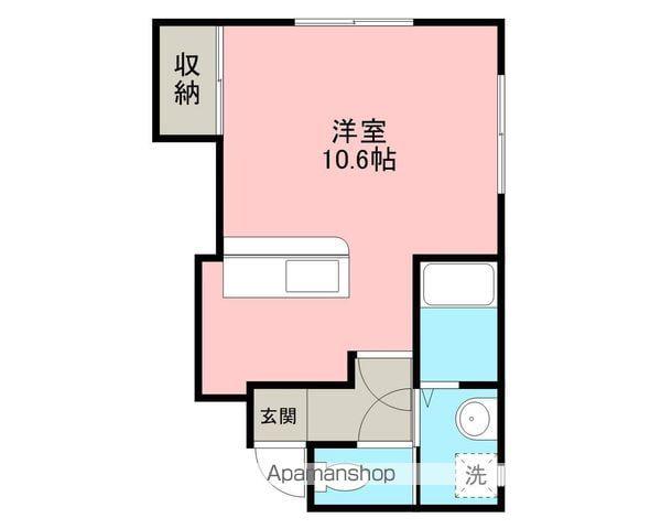 シュナウザーハイツⅠ(ワンルーム/1階)の間取り写真