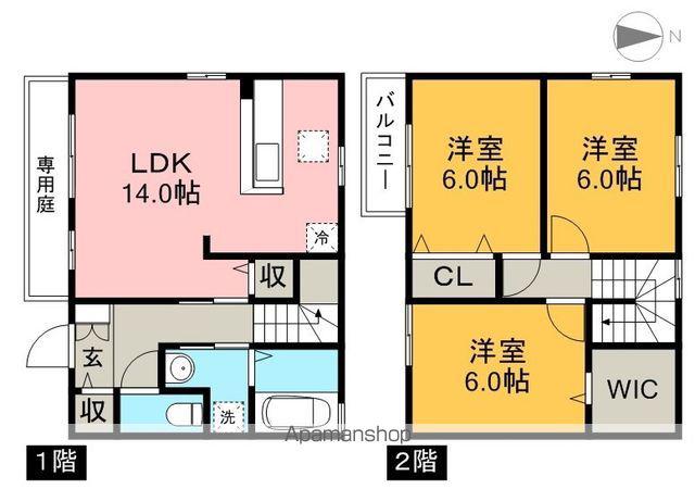 ディアコート札場 C棟(3LDK)の間取り写真