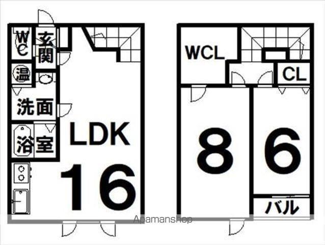 BERG(2LDK/2階)の間取り写真