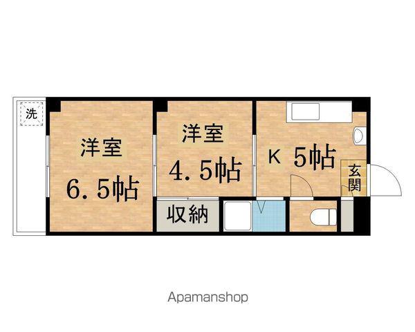 西東ハイツ南野(2K/2階)の間取り写真