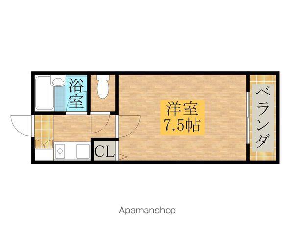 コンフォールきたんまち(1K/1階)の間取り写真