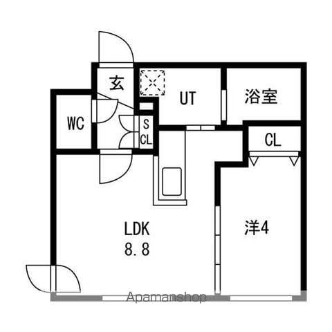 ONE STAGEひばりが丘Ⅱ(1LDK/2階)の間取り写真