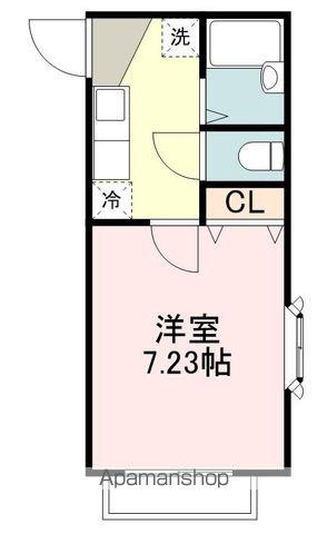 コーネルドーム(1K/1階)の間取り写真