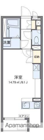 ミランダリゼやまのきた(ワンルーム/1階)の間取り写真