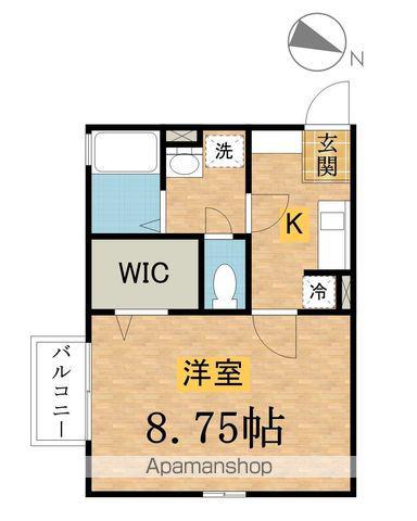 グランドソレーユ(1K/1階)の間取り写真