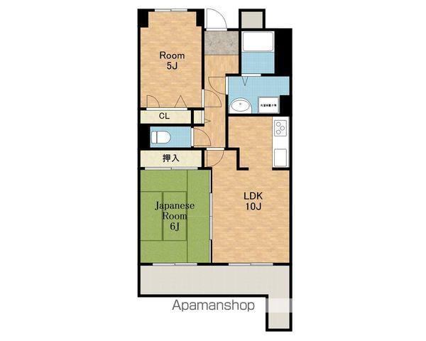 ウエストヒルズ関空(2LDK/14階)の間取り写真