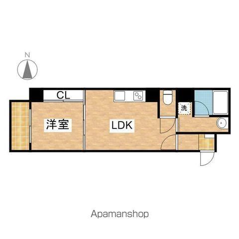 DOMUS21(1LDK/9階)の間取り写真