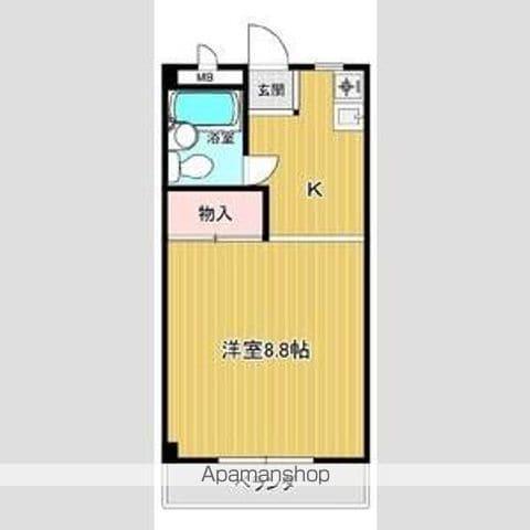 エポック喜多山(1K/2階)の間取り写真