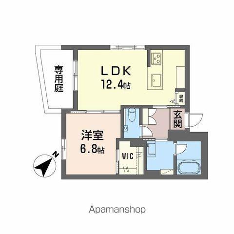 YANAGI TAKASU(1LDK/1階)の間取り写真