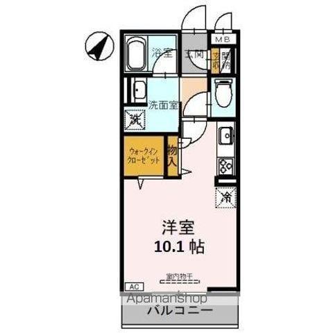 CAPELLA(ワンルーム/3階)の間取り写真
