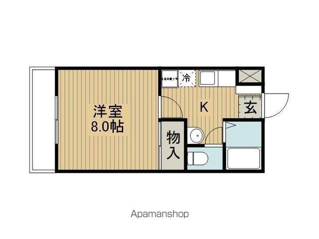 ダイヤモンドハイム(1K/3階)の間取り写真