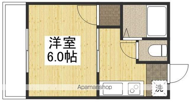 パークプレイス西川原Ⅰ棟(1K/1階)の間取り写真