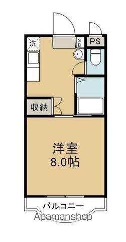 グランドゥール坂口(1K/3階)の間取り写真