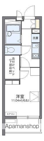 レオパレス府庁前(1K/2階)の間取り写真