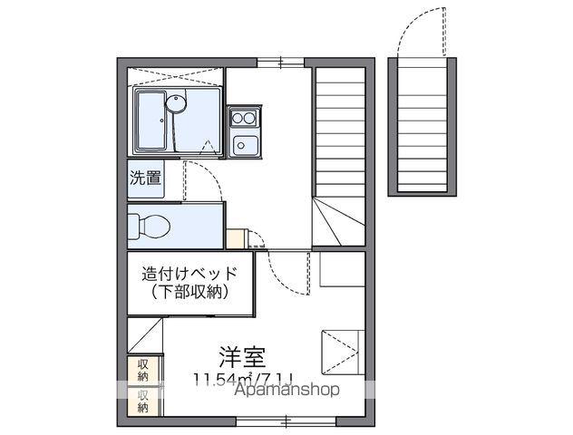 レオパレスヴィラ中村公園(1K/2階)の間取り写真