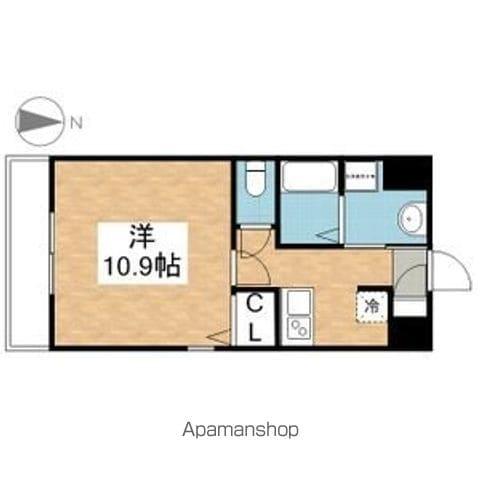 丹下キアーロ(1K/3階)の間取り写真