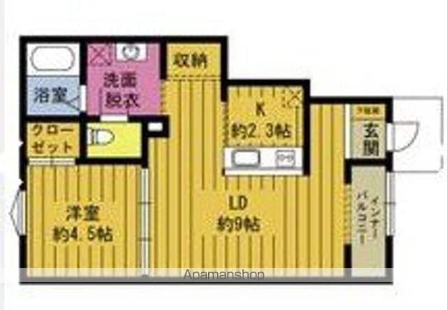 アスタリスク(1LDK/1階)の間取り写真