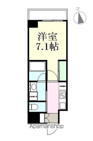 MIRAIZU RESIDENTIAL SENDAI Ⅱ(1K/4階)の間取り写真