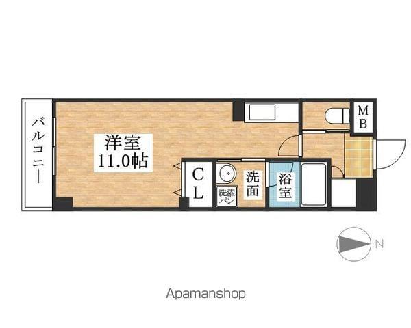 セントラルスクエア岩倉(ワンルーム/2階)の間取り写真