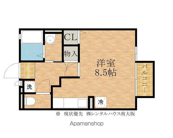 ルネマメゾン(1K/1階)の間取り写真