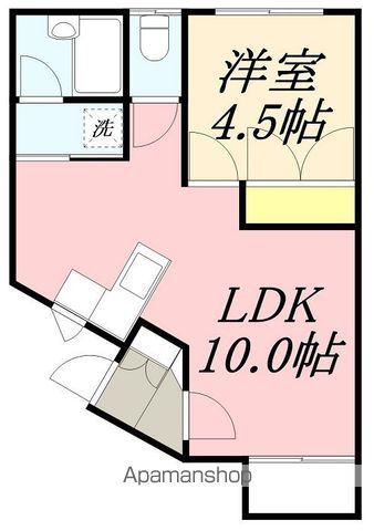 マンションノースロード(1LDK/1階)の間取り写真