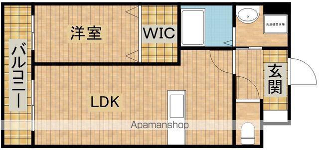 AVENUE(1LDK/2階)の間取り写真