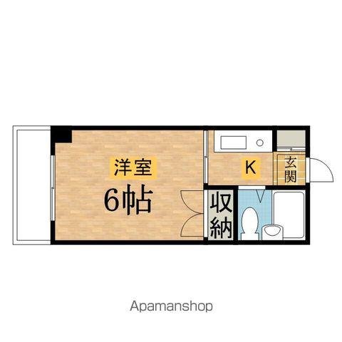 コーポ南進(1K/1階)の間取り写真