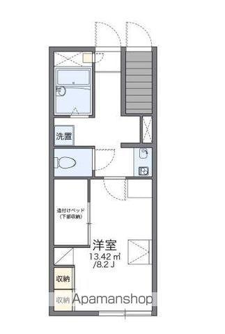 レオパレスブラン(1K/1階)の間取り写真